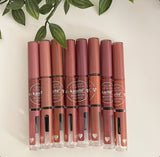 8 Colors Double Touch Matte Lip Gloss & Moisturizing Lip Oil