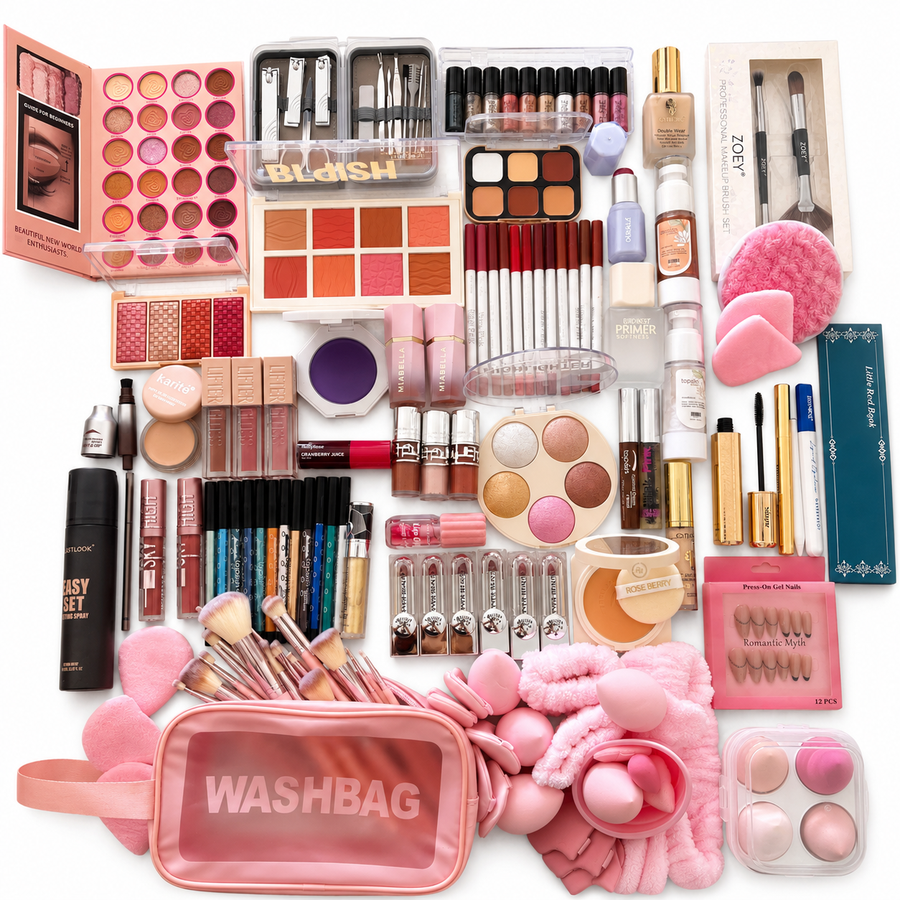 163 PCS Bridal Super Makeup Bundle