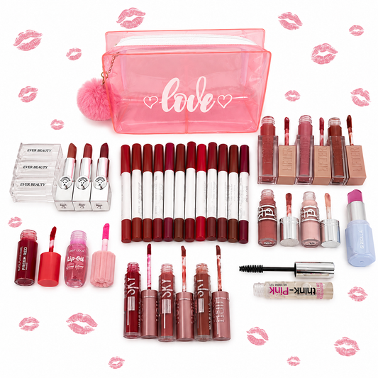 Lips Only Makeup Bundle With Bag