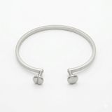 Silver eyes cuff