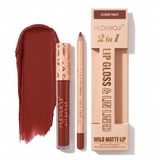 CHESTNUT 2 in 1 Wild Liquid Lipstick & Lipliner