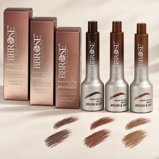 Brow-Fection Angled Brush & Dip-Chocolate Brow Pomade Brand Beauty Cosmetic Makeup For Women And Girls