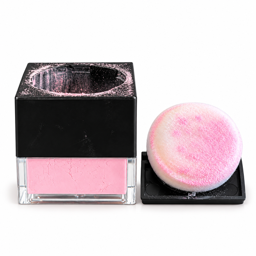 03 birthday cake loose setting powder and sponge