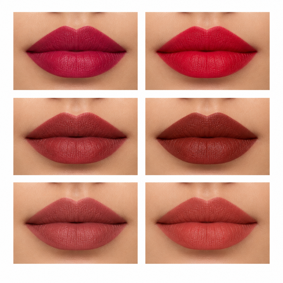 6 Flower Colors Creamy Matte Lipsticks