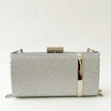 Silver Slim Clutch