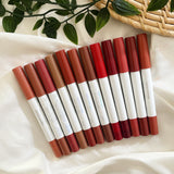 12 Colors Shock Matte Nude Lipsticks Set Ultra Creamy Texture Waterproof & Smudge Proof 24Hr Stay